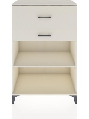 Hyperion Dolap Tek Raflı 2 Çekmeceli 88X44X134 Aytaşı-Aytaşı