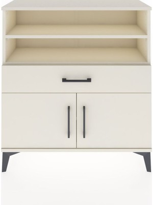 Arges Şifonyer 3 Raflı Tek Çekmeceli 2 Kapaklı 88X30X96 Aytaşı-Aytaşı