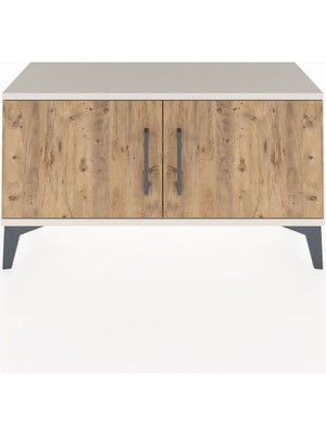Arges Şifonyer Tek Raflı 2 Kapaklı 88X30X48 Aytaşı-Çam