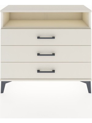 Arges Şifonyer Tek Raflı 3 Çekmeceli 88X30X80 Aytaşı-Aytaşı