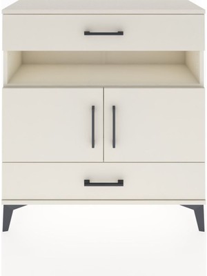 Arges Şifonyer 3 Raflı 2 Çekmeceli 2 Kapaklı 88X30X96 Aytaşı-Aytaşı