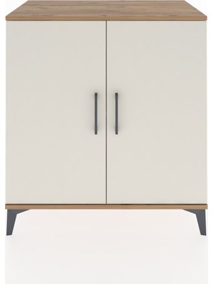 Hyperion Şifonyer Tek Raflı 2 Kapaklı 88X44X96 Çam-Aytaşı