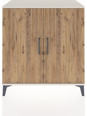 Hyperion Şifonyer 4 Raflı 2 Kapaklı 88X44X96 Aytaşı-Çam