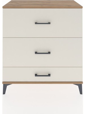 Hyperion Şifonyer 3 Çekmeceli 88X44X96 Çam-Aytaşı