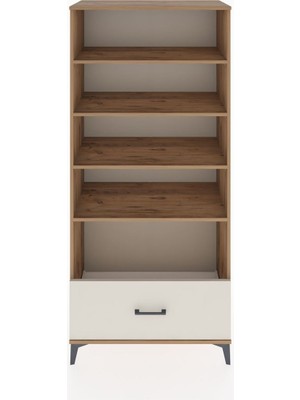 Hyperion Dolap 4 Raflı Tek Çekmeceli 88X44X195 Çam-Aytaşı