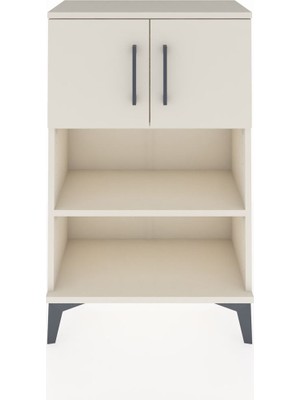 Arges Komodin 2 Raflı 2 Kapaklı 60X30X96 Aytaşı-Aytaşı