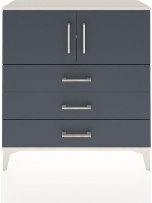 Arges Şifonyer 2 Raflı 3 Çekmeceli 2 Kapaklı 88X30X96 Aytaşı-Antrasit