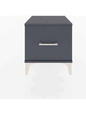 Hyperion Komodin Tek Çekmeceli 44X44X48 Antrasit-Antrasit