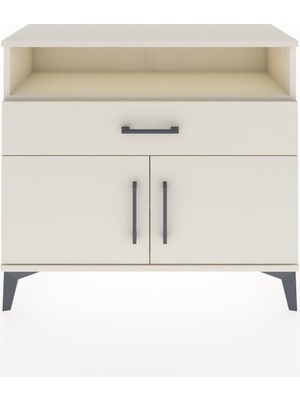 Arges Şifonyer 2 Raflı Tek Çekmeceli 2 Kapaklı 88X30X80 Aytaşı-Aytaşı