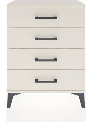 Arges Komodin 4 Çekmeceli 60X30X80 Aytaşı-Aytaşı