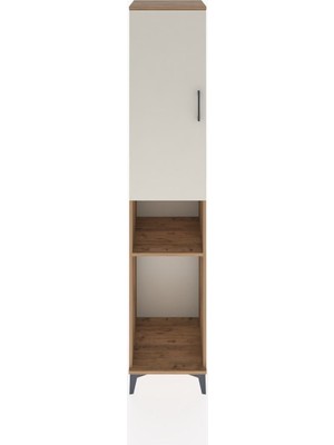 Hyperion Dolap 3 Raflı Tek Kapaklı Tek Askılı 44X44X221 Çam-Aytaşı