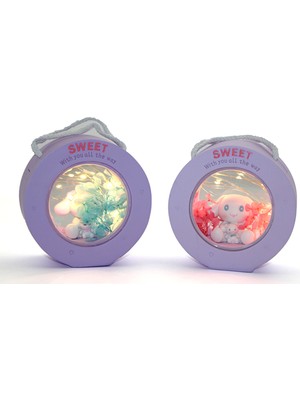 Çok Renkli Polyester Masa Üstü Lamba, Sevimli ve Şık Aydınlatma Parçası