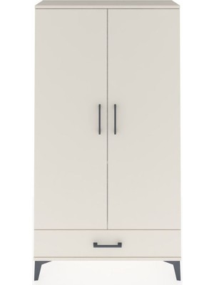 Arges Dolap 2 Raflı Tek Çekmeceli Tek Askılı 88X30X163 Aytaşı-Aytaşı