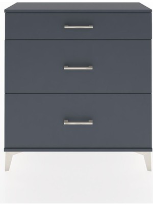 Arges Şifonyer 3 Çekmeceli 88X30X96 Antrasit-Antrasit