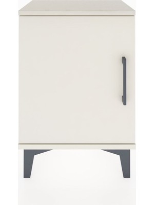 Arges Komodin 2 Raflı Tek Kapaklı 44X30X64 Aytaşı-Aytaşı