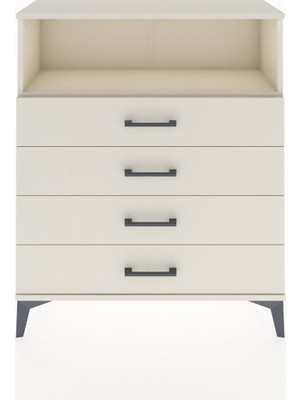 Arges Şifonyer Tek Raflı 4 Çekmeceli 88X30X106 Aytaşı-Aytaşı