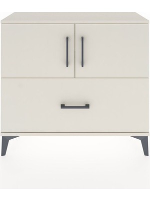 Arges Şifonyer 2 Raflı Tek Çekmeceli 2 Kapaklı 88X30X80 Aytaşı-Aytaşı