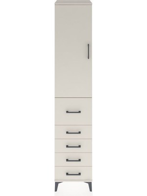 Hyperion Dolap 2 Raflı 5 Çekmeceli Tek Askılı 44X44X221 Aytaşı-Aytaşı