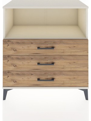 Hyperion Şifonyer Tek Raflı 3 Çekmeceli 88X44X96 Aytaşı-Çam