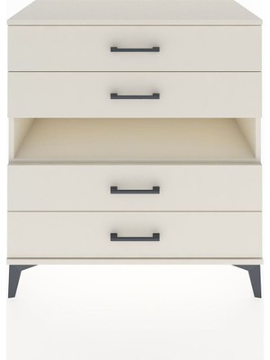 Hyperion Şifonyer Tek Raflı 4 Çekmeceli 88X44X96 Aytaşı-Aytaşı