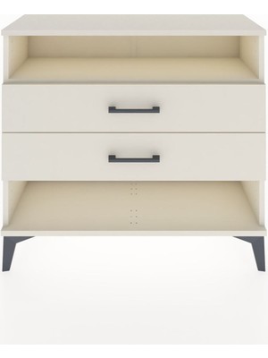 Arges Şifonyer Tek Raflı 2 Çekmeceli 88X30X80 Aytaşı-Aytaşı