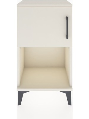 Arges Komodin 2 Raflı Tek Kapaklı 44X30X80 Aytaşı-Aytaşı