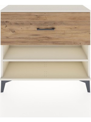 Arges Şifonyer Tek Raflı Tek Çekmeceli 88X30X80 Aytaşı-Çam