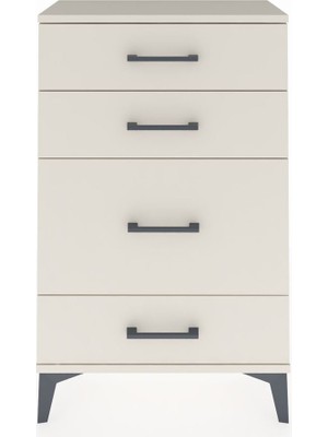 Arges Komodin 4 Çekmeceli 60X30X96 Aytaşı-Aytaşı