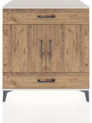 Hyperion Şifonyer 3 Raflı 2 Çekmeceli 2 Kapaklı 88X44X96 Aytaşı-Çam