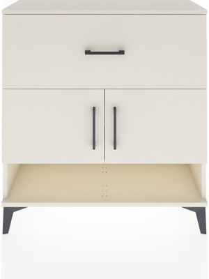 Arges Şifonyer 2 Raflı Tek Çekmeceli 2 Kapaklı 88X30X96 Aytaşı-Aytaşı