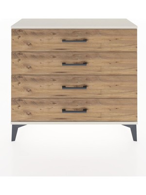 Arges Şifonyer 4 Çekmeceli 88X30X80 Aytaşı-Çam
