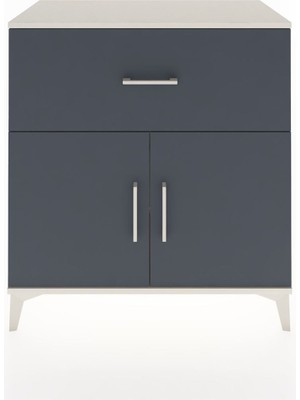 Hyperion Şifonyer Tek Raflı Tek Çekmeceli 2 Kapaklı 88X44X96 Aytaşı-Antrasit