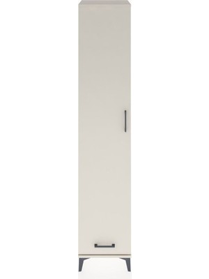 Hyperion Dolap 5 Raflı Tek Çekmeceli Tek Kapaklı 44X44X221 Aytaşı-Aytaşı