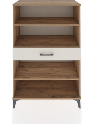 Hyperion Dolap 3 Raflı Tek Çekmeceli 88X44X134 Çam-Aytaşı