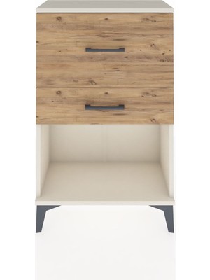 Arges Komodin 2 Çekmeceli 60X30X96 Aytaşı-Çam