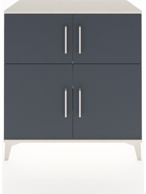 Hyperion Şifonyer 3 Raflı 4 Kapaklı 88X44X96 Aytaşı-Antrasit