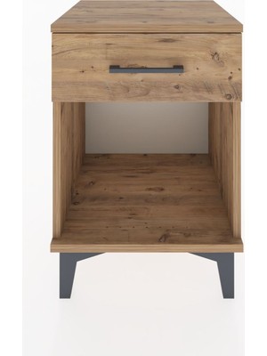 Hyperion Komodin Tek Çekmeceli 44X44X64 Çam-Çam