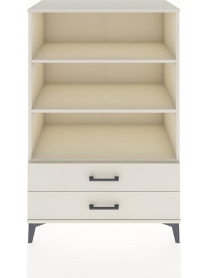 Hyperion Dolap 3 Raflı 2 Çekmeceli 88X44X134 Aytaşı-Aytaşı