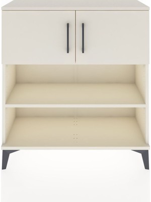 Arges Şifonyer 3 Raflı 2 Kapaklı 88X30X96 Aytaşı-Aytaşı