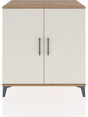Hyperion Şifonyer 3 Raflı 2 Kapaklı 88X44X96 Çam-Aytaşı