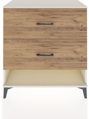 Hyperion Şifonyer 2 Çekmeceli 88X44X96 Aytaşı-Çam