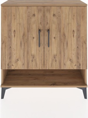 Arges Şifonyer 3 Raflı 2 Kapaklı 88X30X96 Çam-Çam
