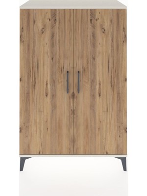 Hyperion Dolap 2 Kapaklı Tek Askılı 88X44X134 Aytaşı-Çam
