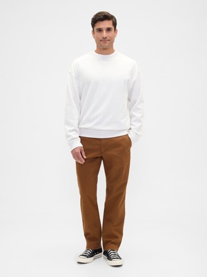 Gap Erkek Turuncu Gapflex Straight Fit Khaki Pantolon