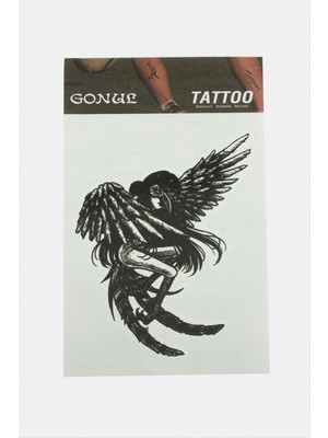 Kanatlı Kadın Tattoo Dövme Sticker