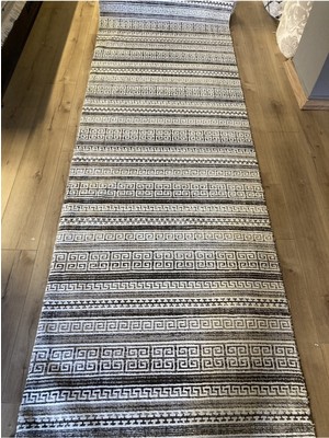 Iskandinav Tarz Ince Dokuma Yolluk, Gri Renk, Şık ve Kaliteli Dizayn