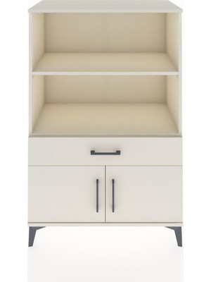 Hyperion Dolap 2 Raflı Tek Çekmeceli 2 Kapaklı 88X44X134 Aytaşı-Aytaşı