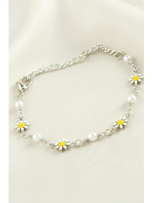 Papatya Inci Mineli Bileklik