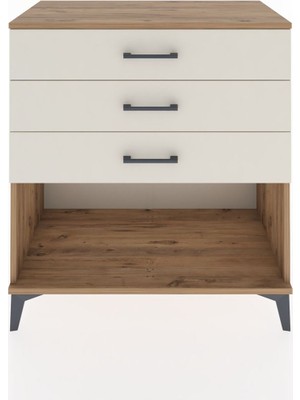 Hyperion Şifonyer 3 Çekmeceli 88X44X96 Çam-Aytaşı