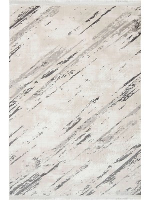 Aren Halı Niel Modern Gri Akrilik Makine Halısı